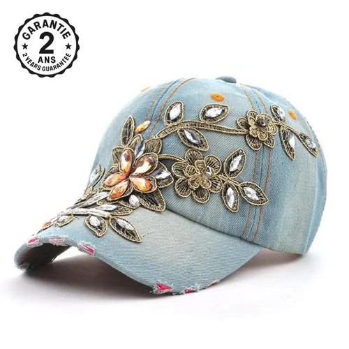 Casquette femme baseball jeans - casquette,